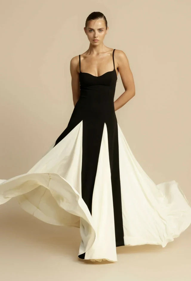 Celestielle Structured Evening Maxi Gown