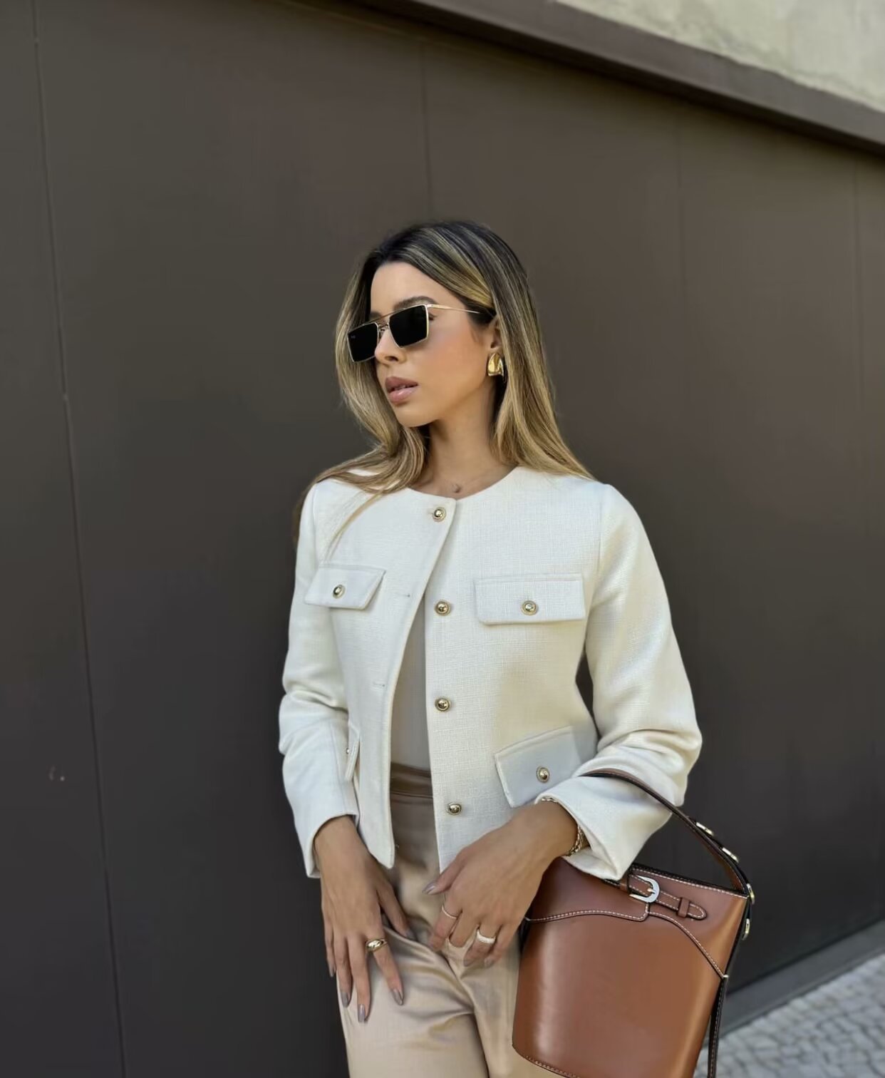 Celestine Tailored Button Jacket