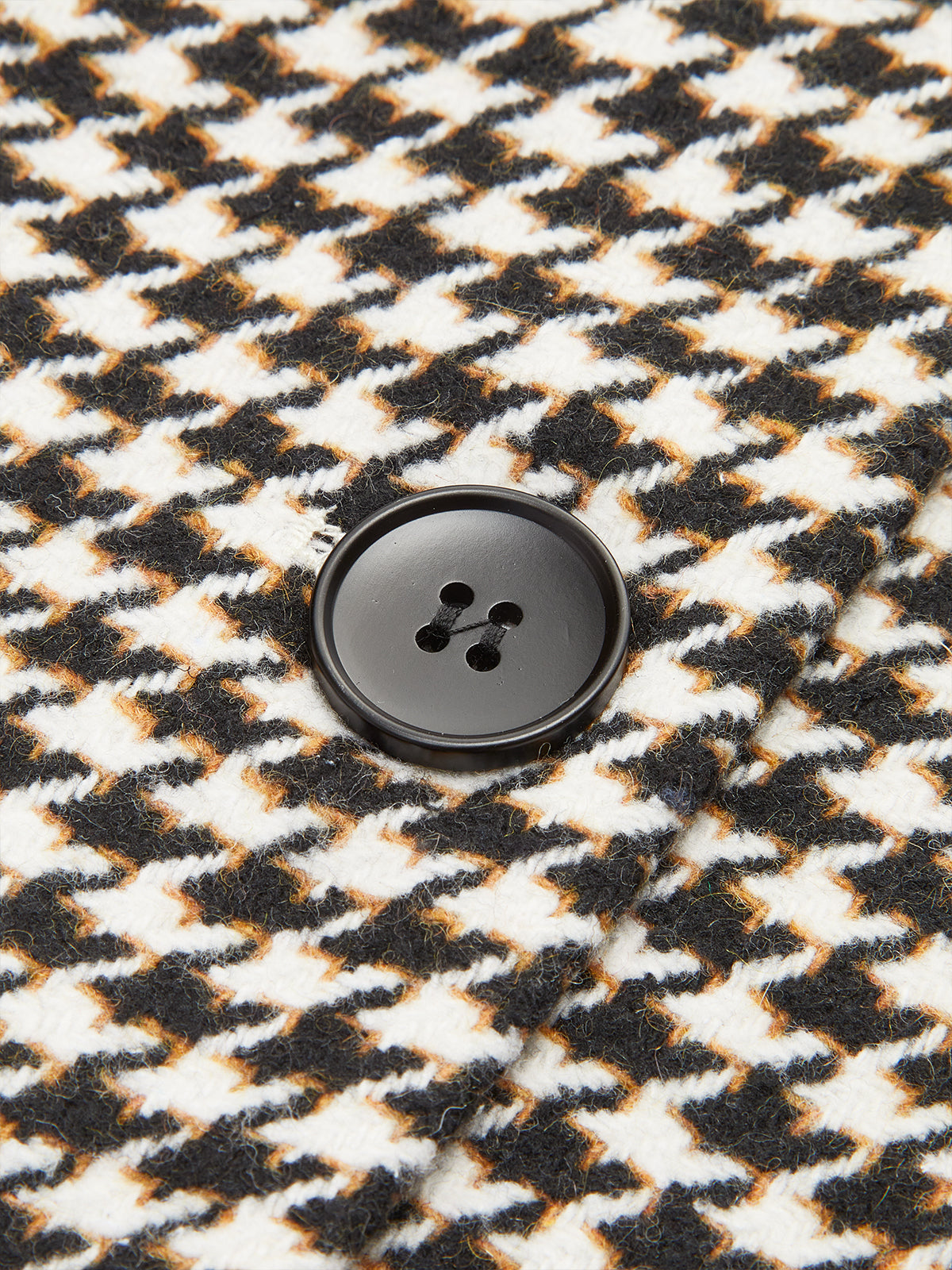 Celine Belted Houndstooth Tailored Blazer