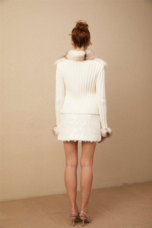 Seraphine Luxe Faux Fur Bolero Jacket