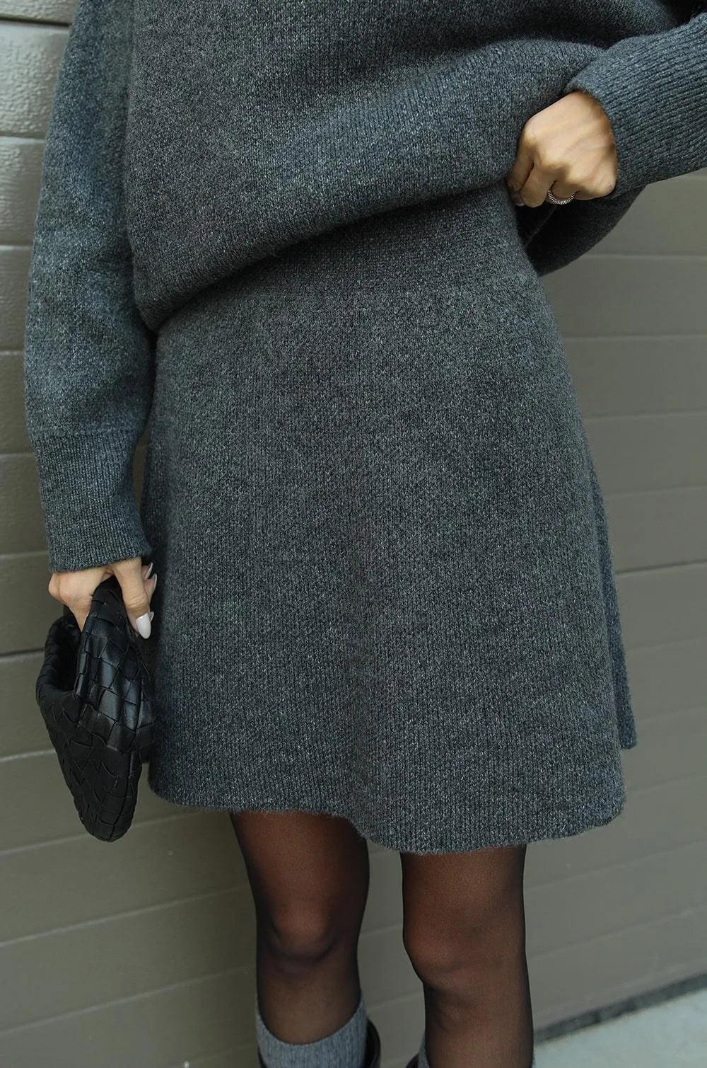 Chloe Cozy Sweater and Mini Skirt Set