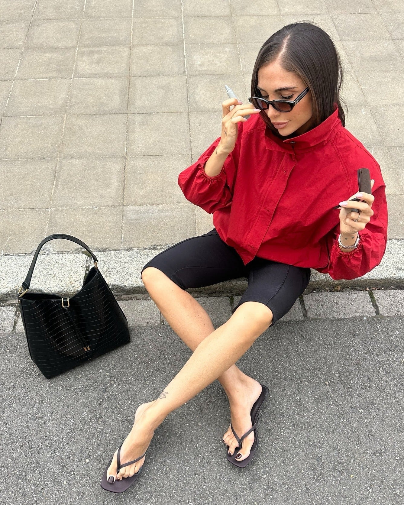Evelyn High-Neck Oversized Lightweight Windbreaker Jacket