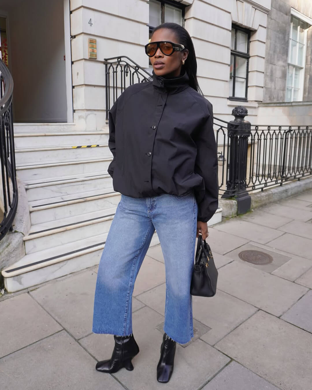 Evelyn High-Neck Oversized Lightweight Windbreaker Jacket