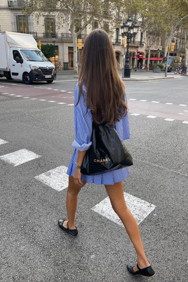 Léonie Pleated Skirt & Shirt Set