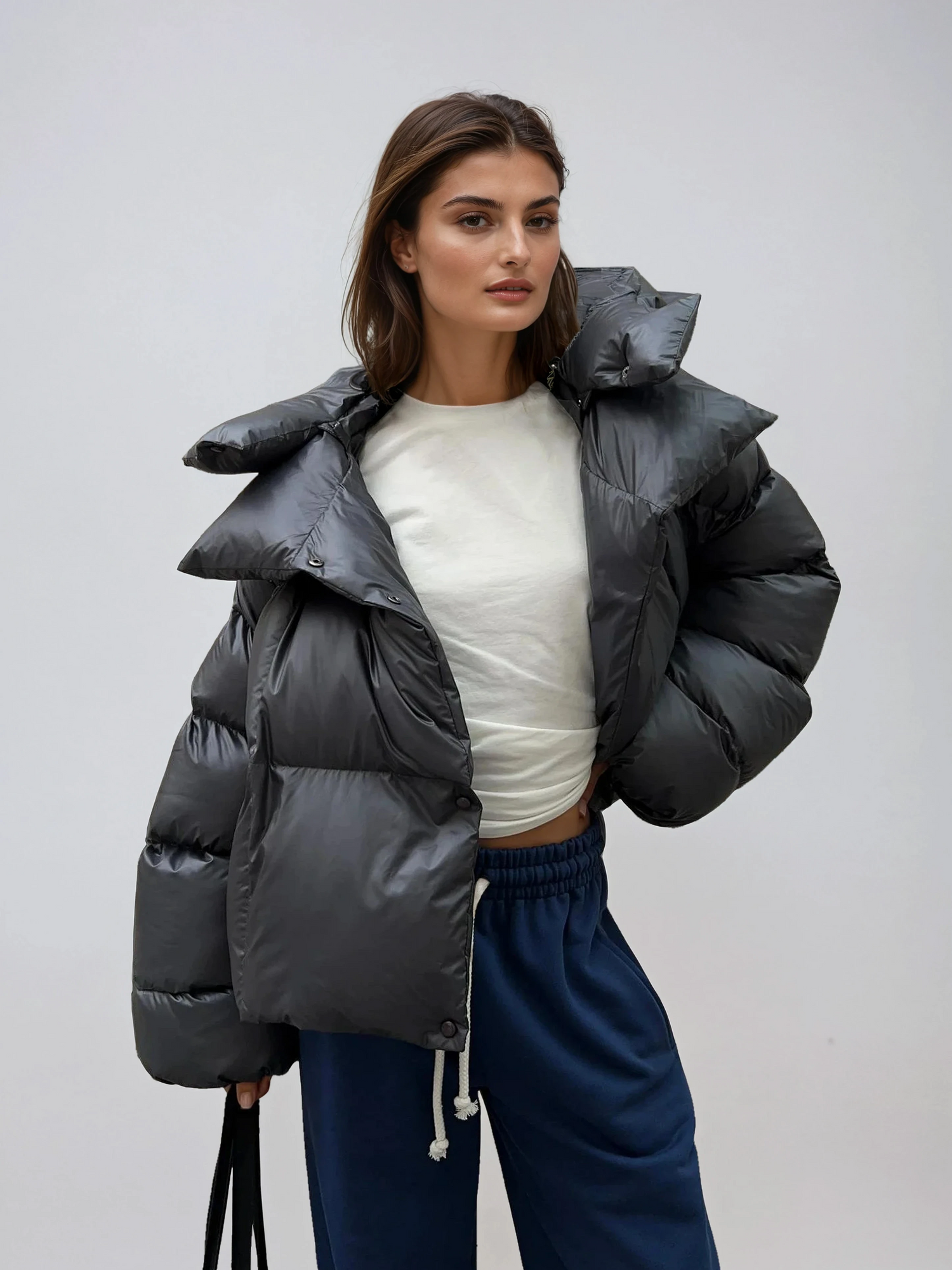 Maeve Modern Oversized Warm Puffer Jacket