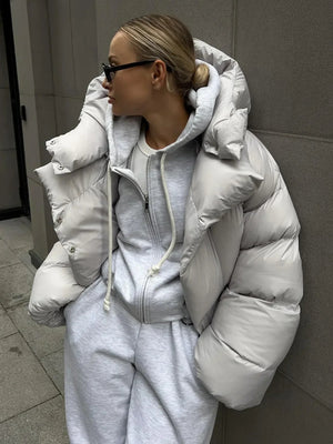 Maeve Modern Oversized Warm Puffer Jacket