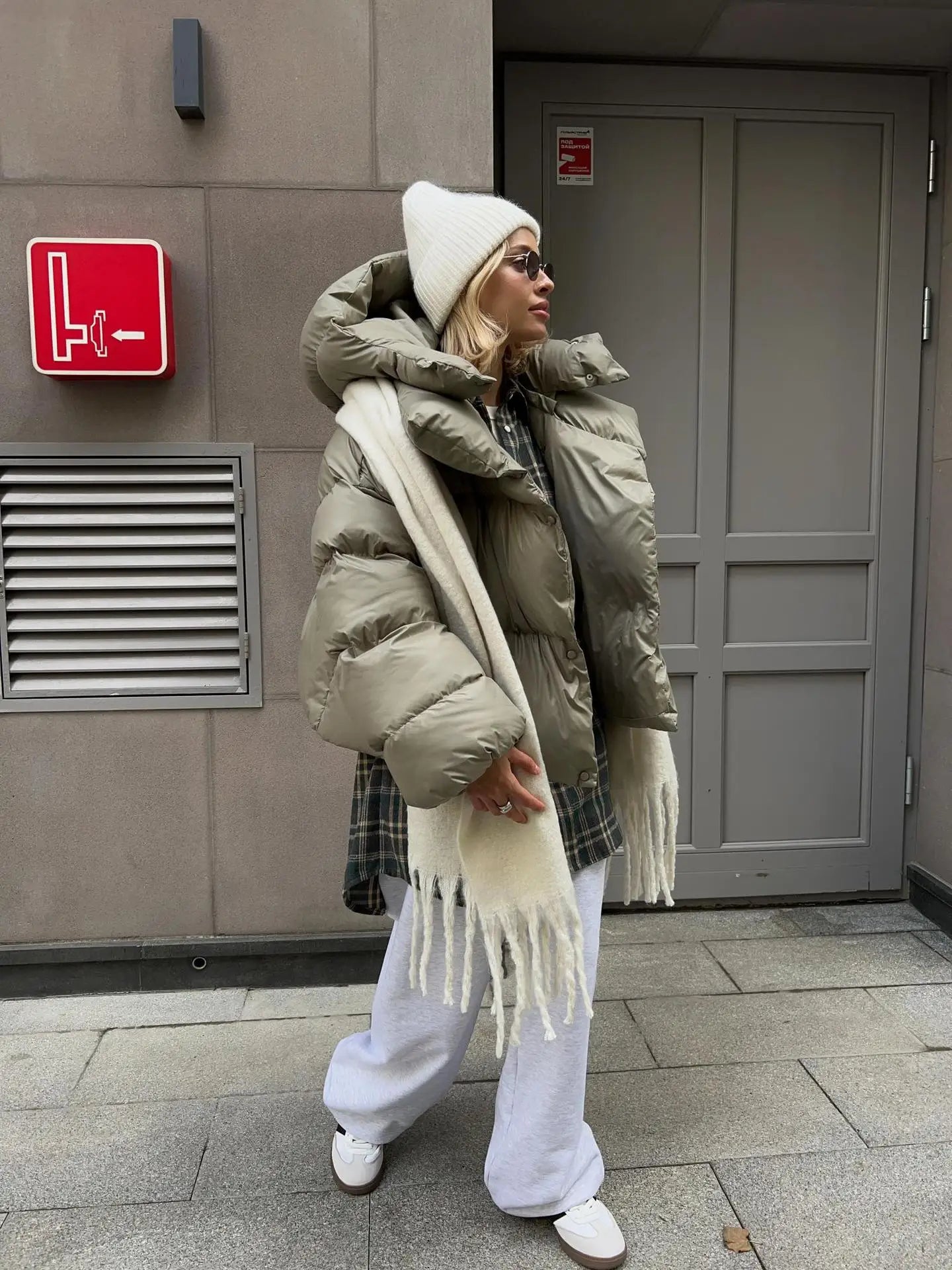 Maeve Modern Oversized Warm Puffer Jacket