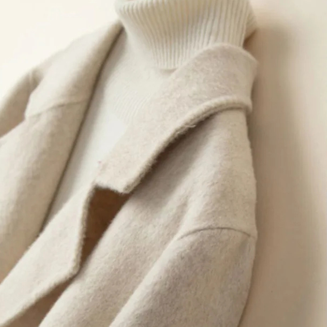 Double-Breasted Short Coat - Classic Lapels 4