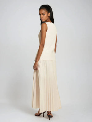 Effortless Elegance Vest & Pleated Matching Set