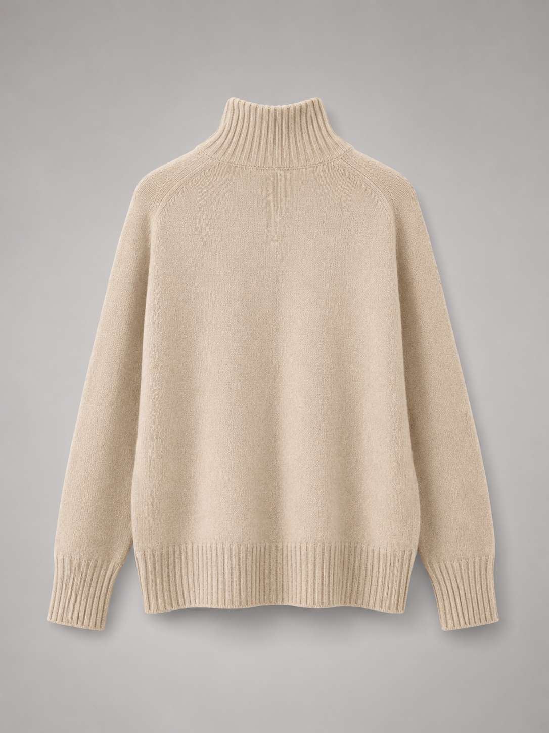 Elena Oversized Turtleneck Knit Sweater