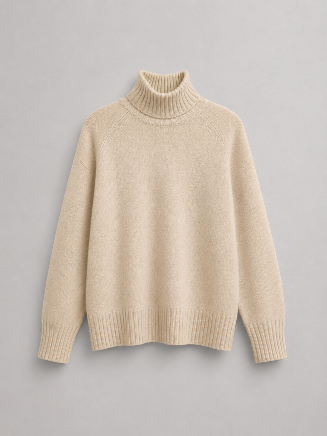 Elena Oversized Turtleneck Knit Sweater