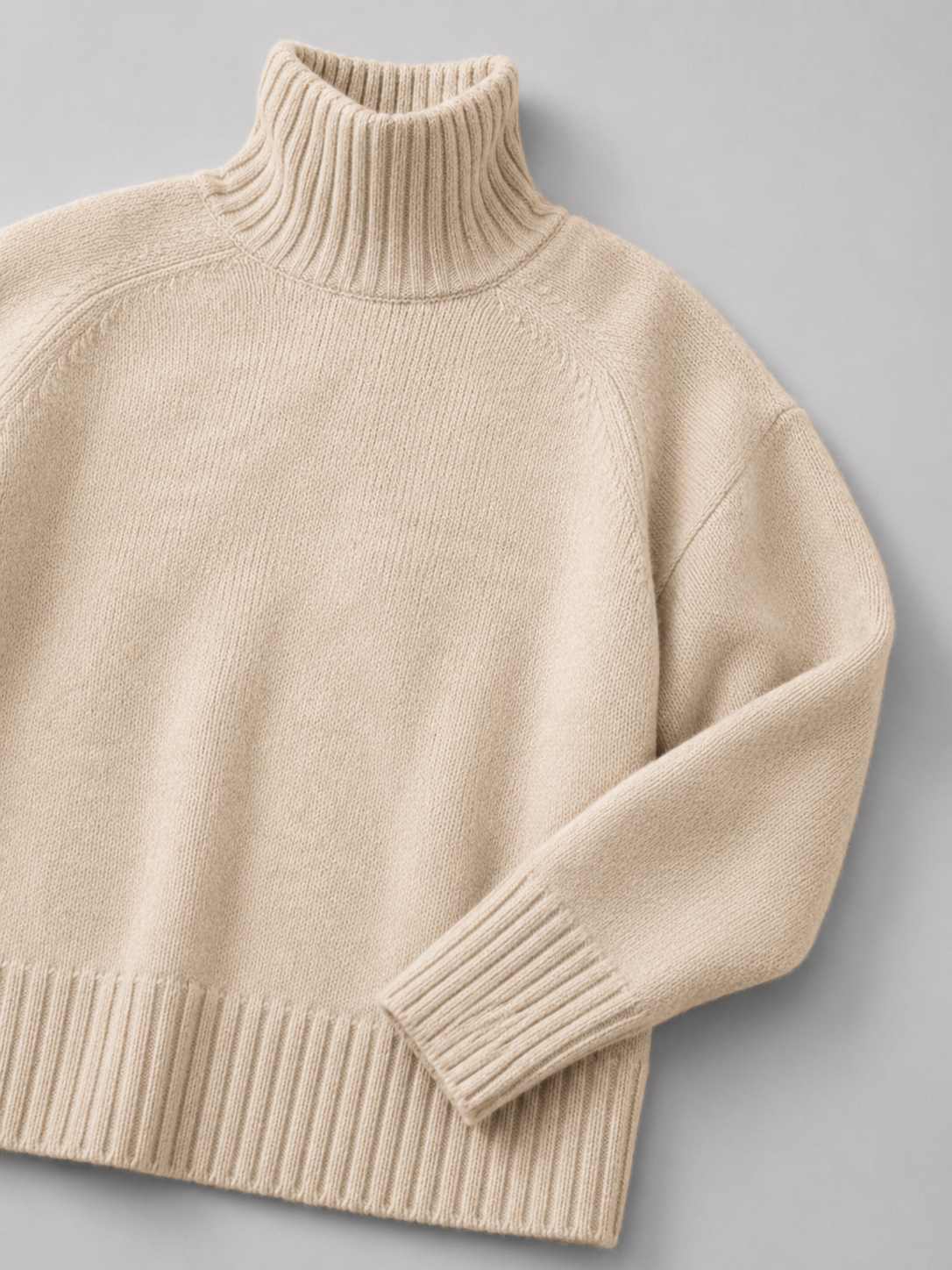 Elena Oversized Turtleneck Knit Sweater