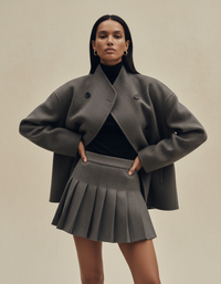 Élodie Asymmetrical Button Coat