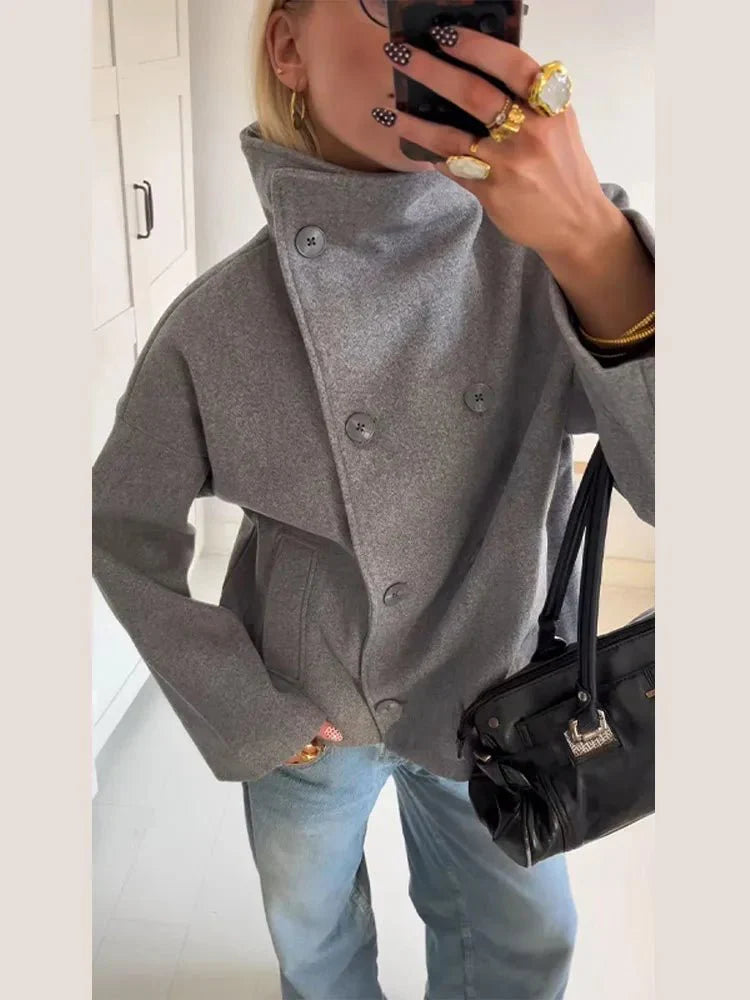 Clarissa Jacket with Stand Collar 0