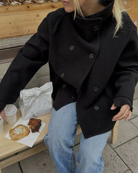 Élodienne Double-Breasted Wool Coat
