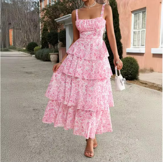 Elowen Floral Cascade Maxi Dress