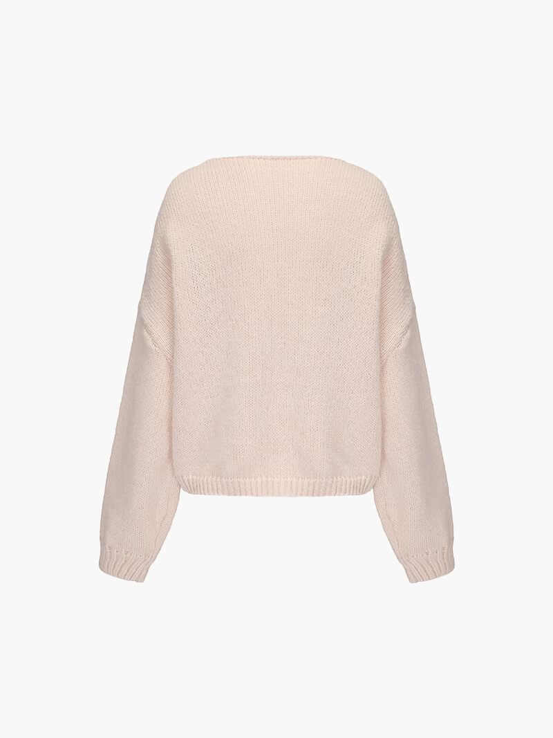 Emma Knit Cardigan with Bow Design 2
