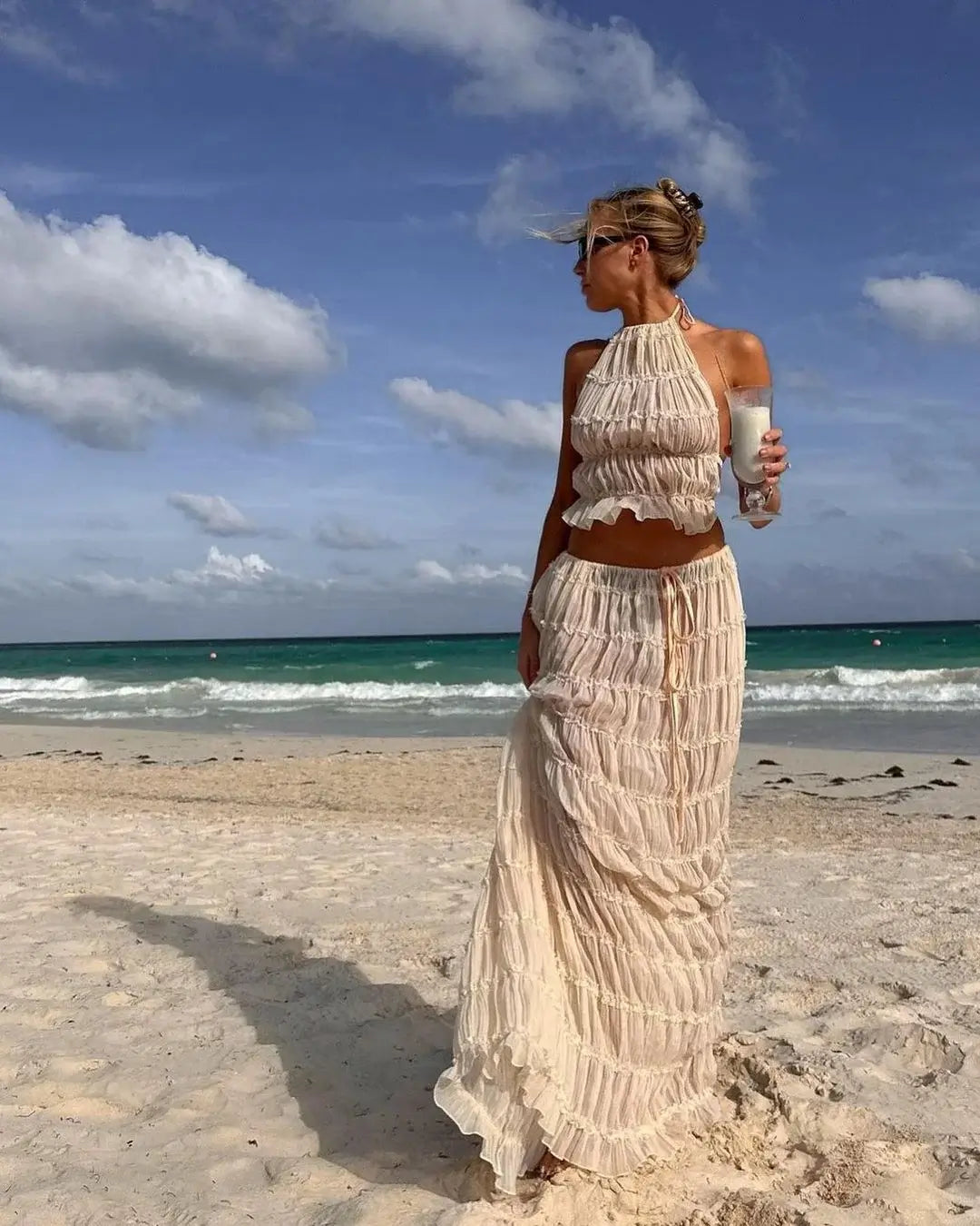 Elowenna Pleated Resort Maxi Set
