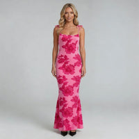 Elowyn Floral Embroidered Sleeveless Maxi Dress
