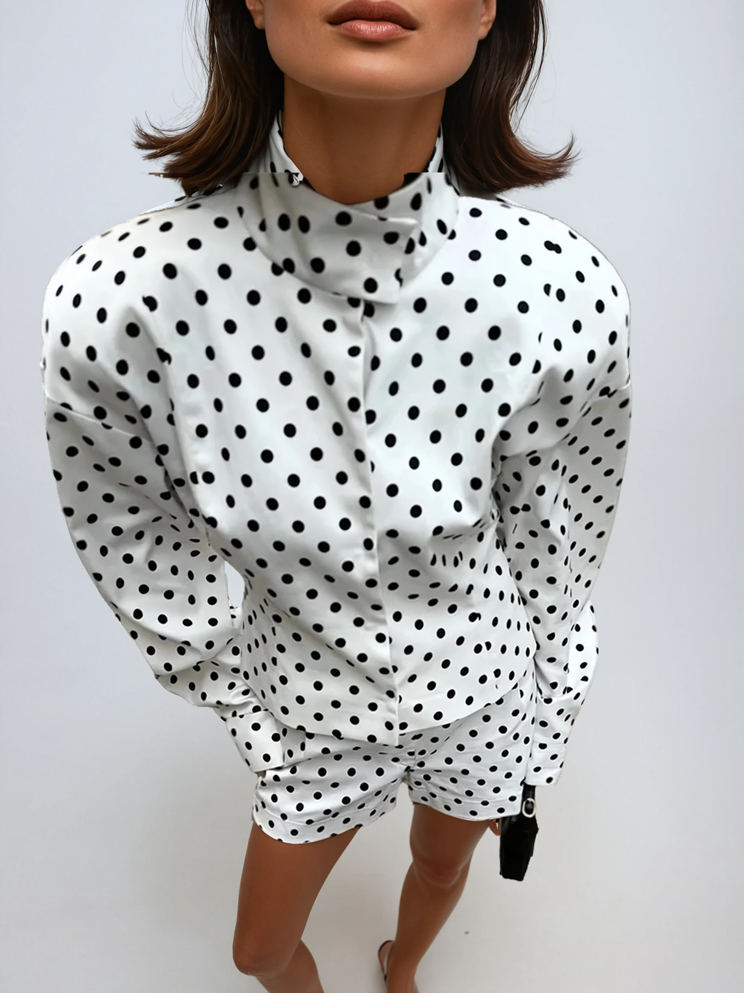 Sofia Polka Dot Shirt & Shorts Set