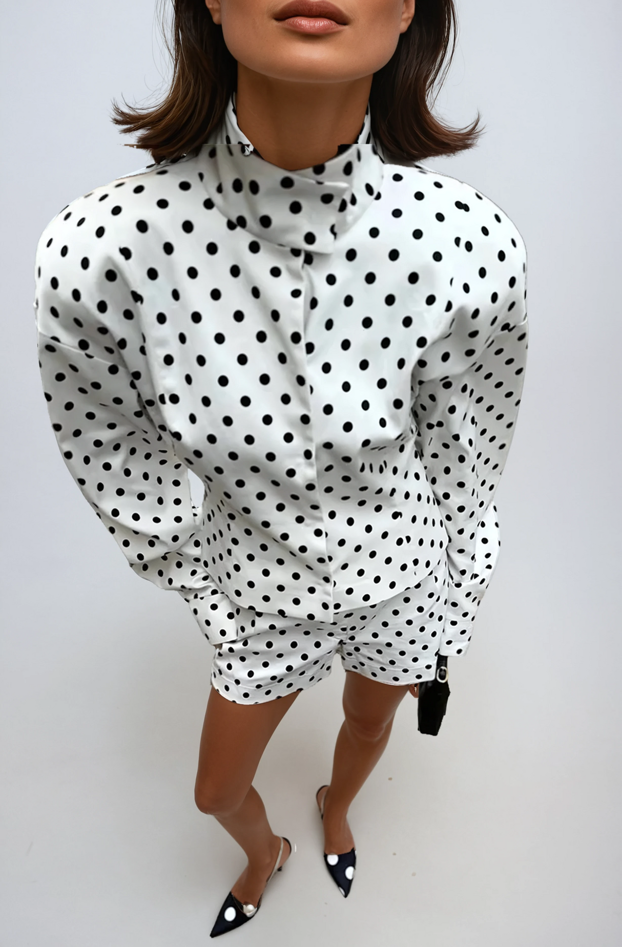 Sofia Polka Dot Shirt & Shorts Set