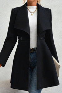 Evelyn Shawl-Collar Longline Tailored Coat