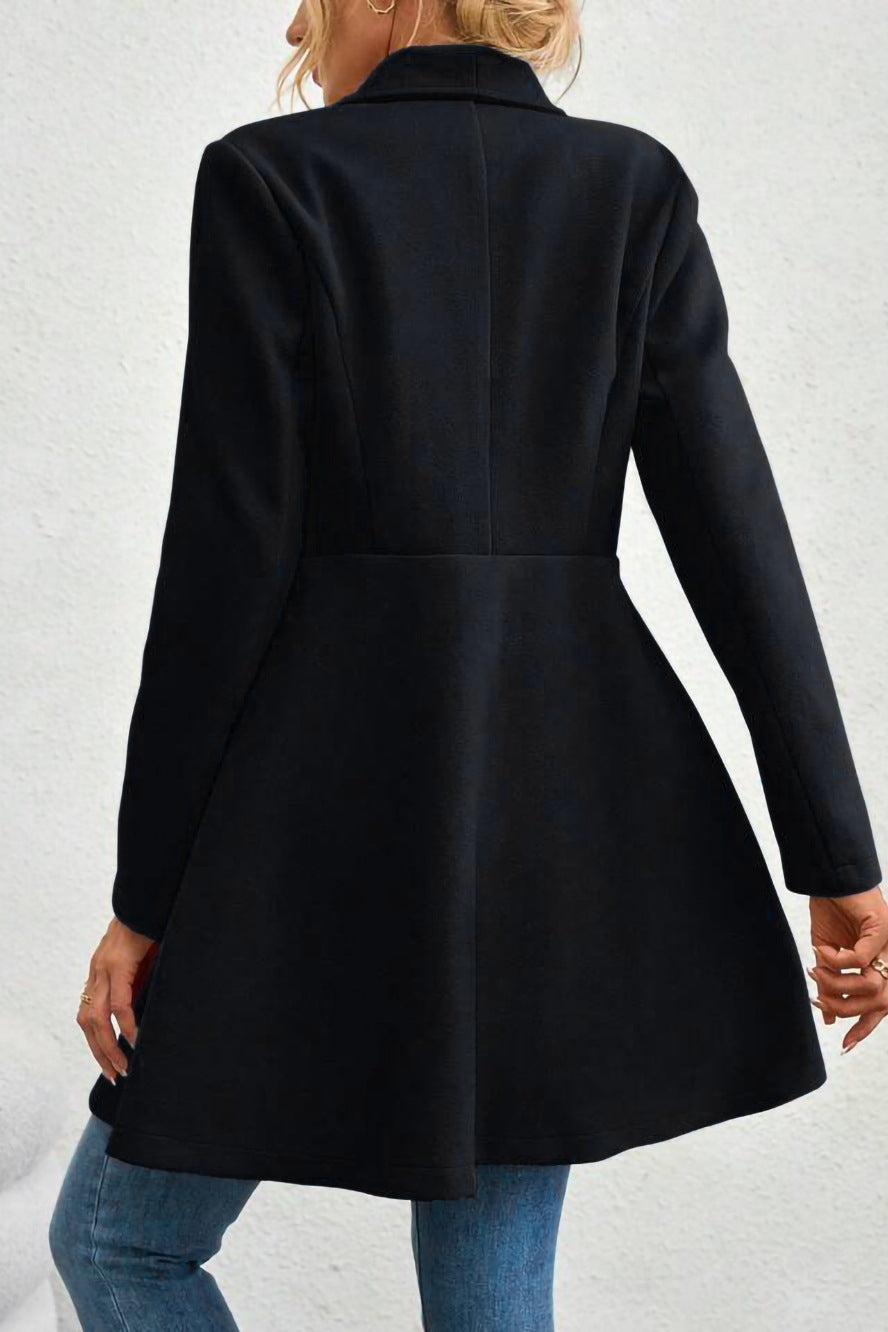 Evelyn Shawl-Collar Longline Tailored Coat