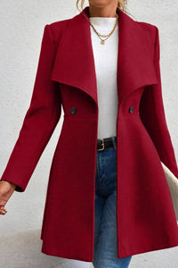 Evelyn Shawl-Collar Longline Tailored Coat