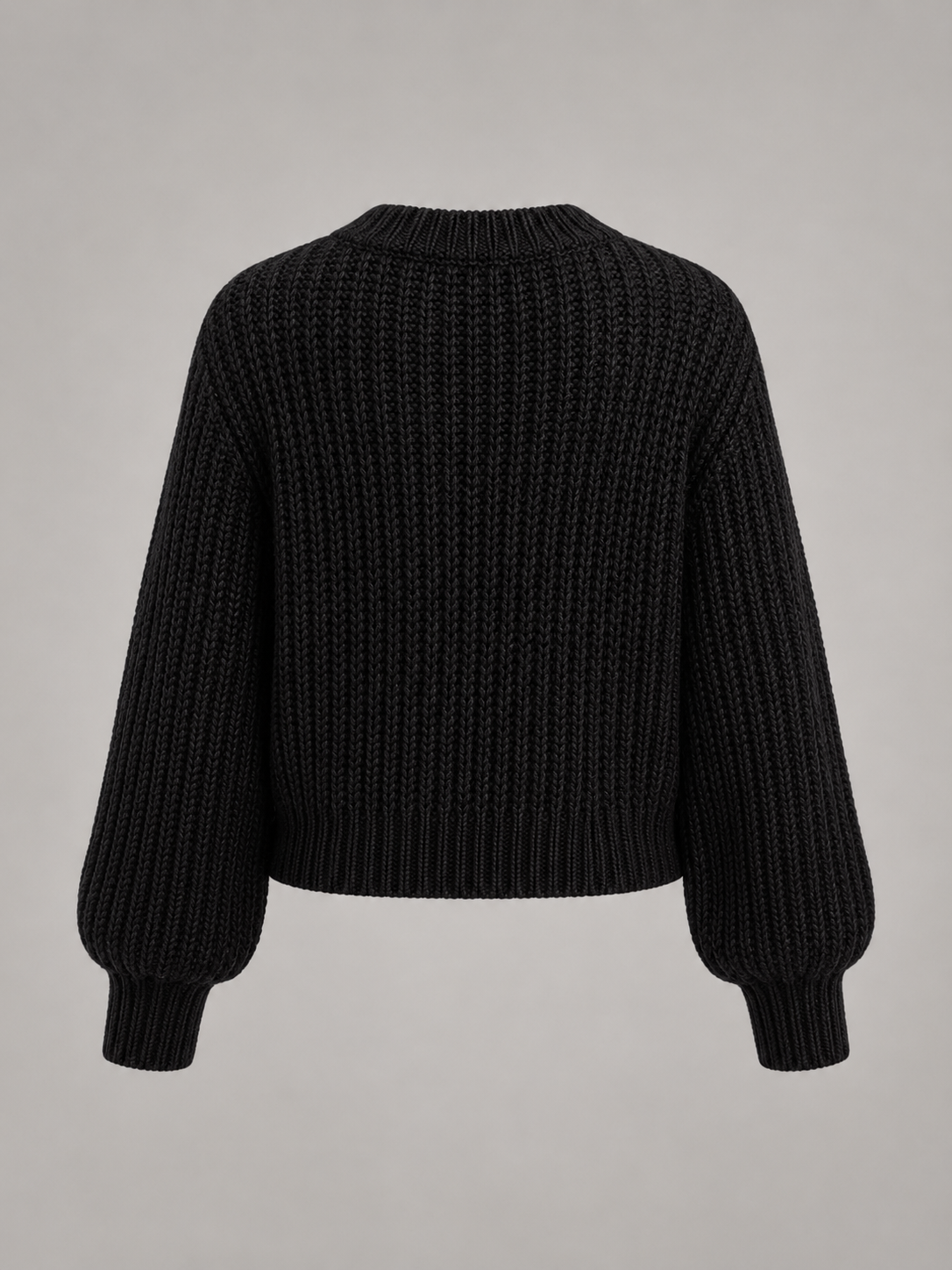 Freja Chunky Ribbed Mock-Neck Sweater