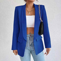 Freja Minimalist Shawl-Collar Tailored Blazer