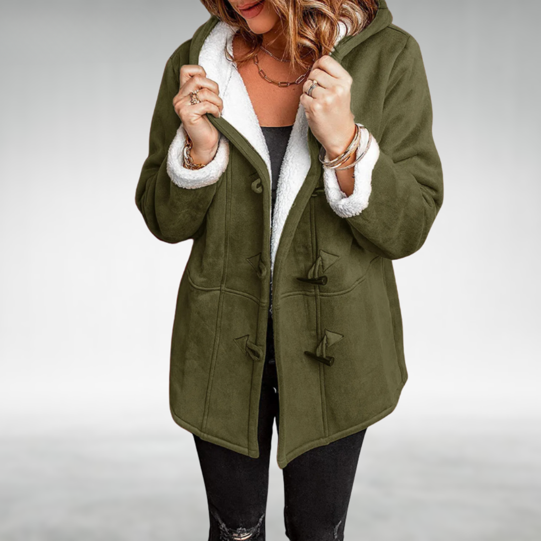 Freja Shearling-Lined Toggle Duffle Coat