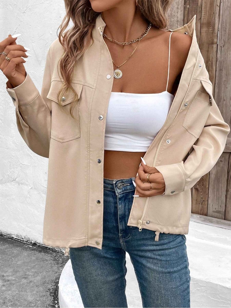 Freja Utility Drawstring Cargo Jacket