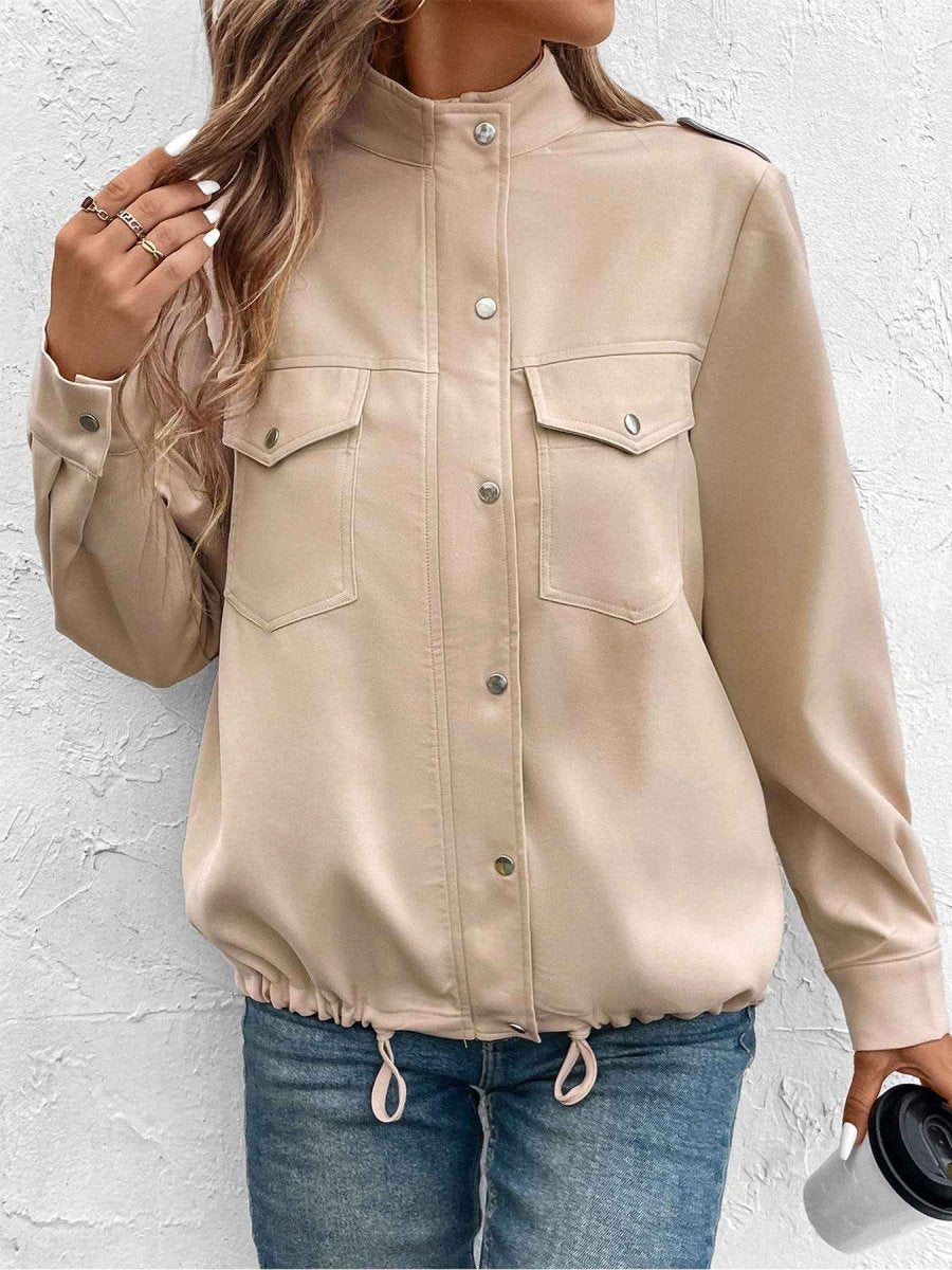 Freja Utility Drawstring Cargo Jacket