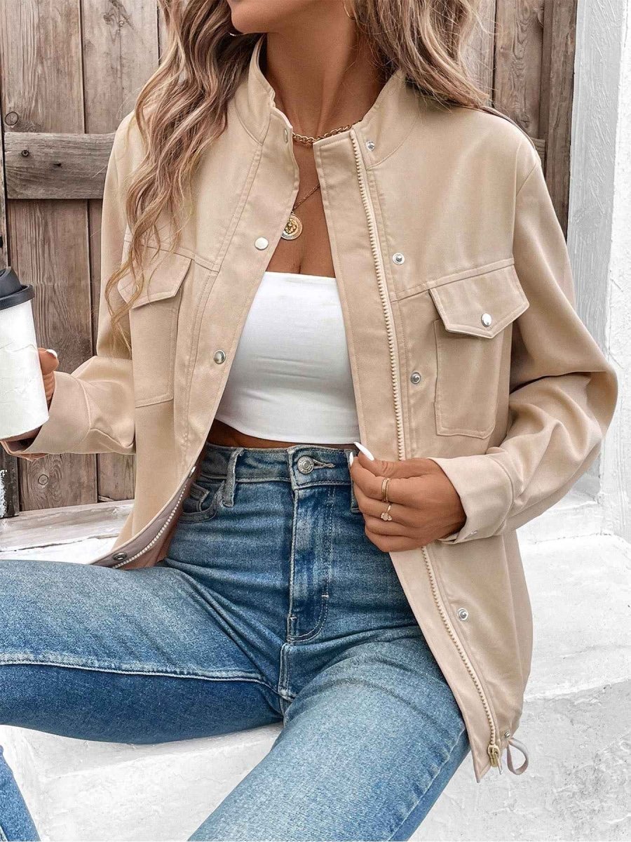 Freja Utility Drawstring Cargo Jacket