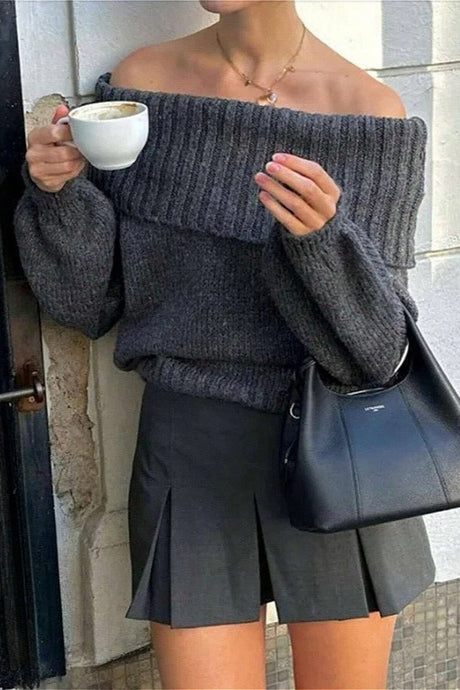 Gilliane Off-Shoulder Sweater 1