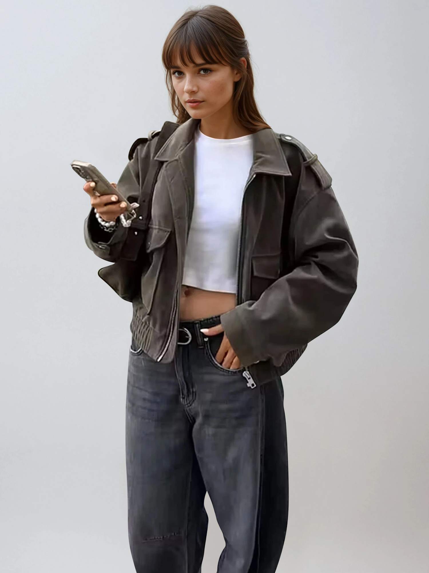 Mara Suede Street Jacket