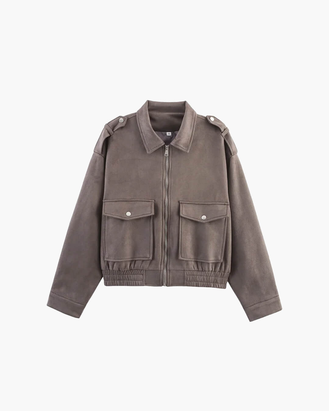 Ginny Suede Pilot Bomber Jacket 2