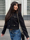 Elise Cropped Button Jacket