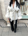 Classic Faux Fur Evening Coat