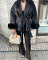 Classic Faux Fur Evening Coat