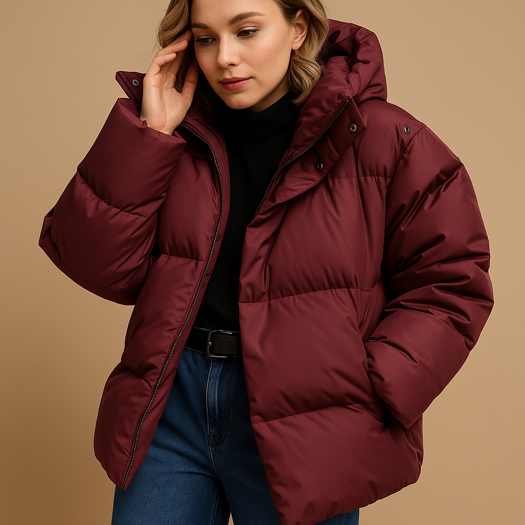 Isabella Oversized Hooded Quilted Puffer Jacket