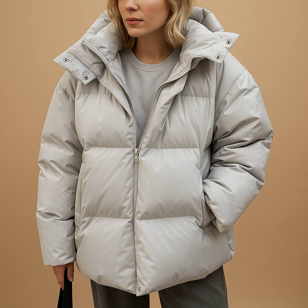 Isabella Oversized Hooded Quilted Puffer Jacket