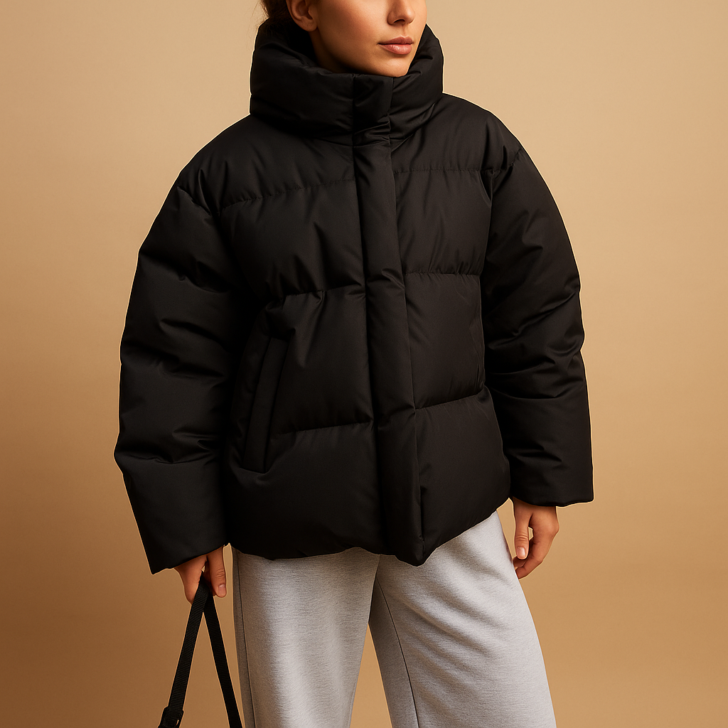 Isabella Oversized Hooded Quilted Puffer Jacket