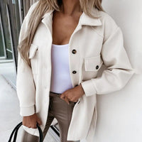 Isadora Button-Down Fleece Jacket