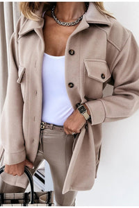 Isadora Button-Down Fleece Jacket