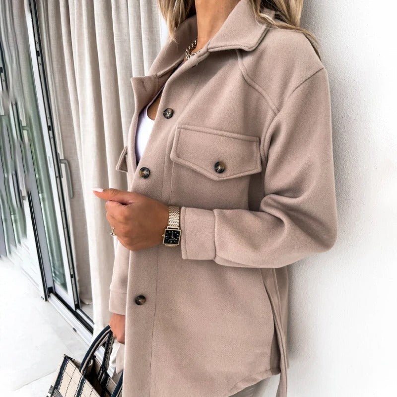 Isadora Button-Down Fleece Jacket
