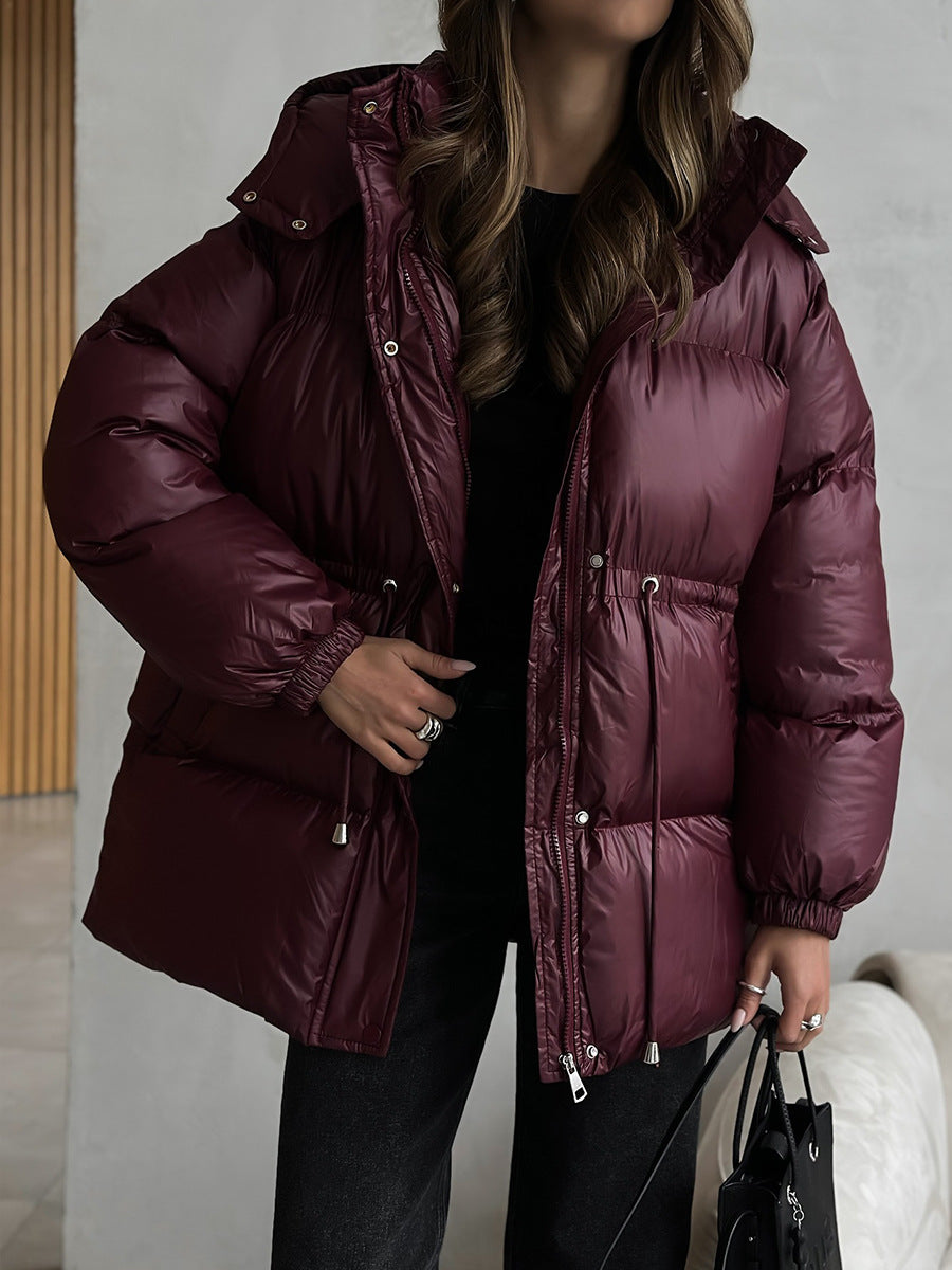 Isadora Drawstring Hooded Puffer Jacket