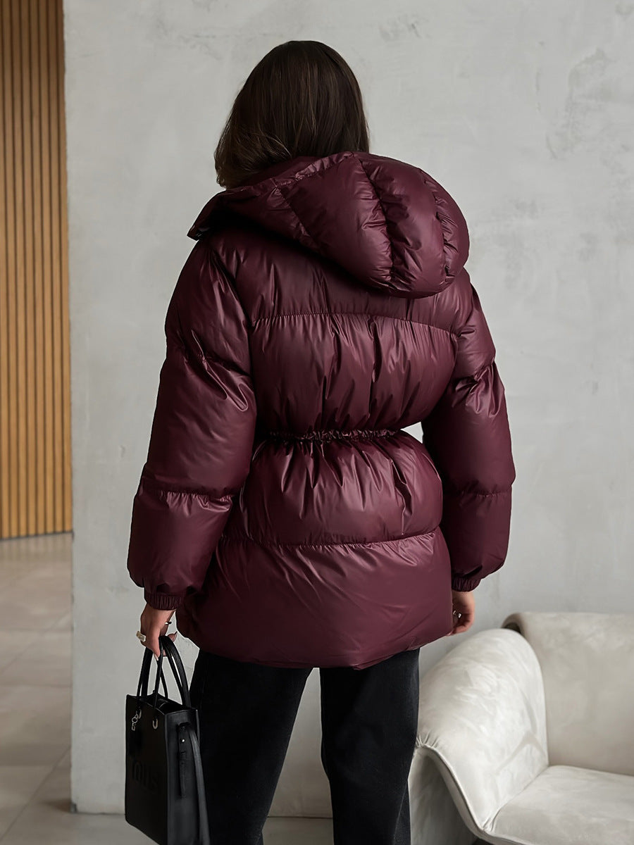 Isadora Drawstring Hooded Puffer Jacket