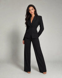 Isadora Tailored Corset-Waist Suit Set