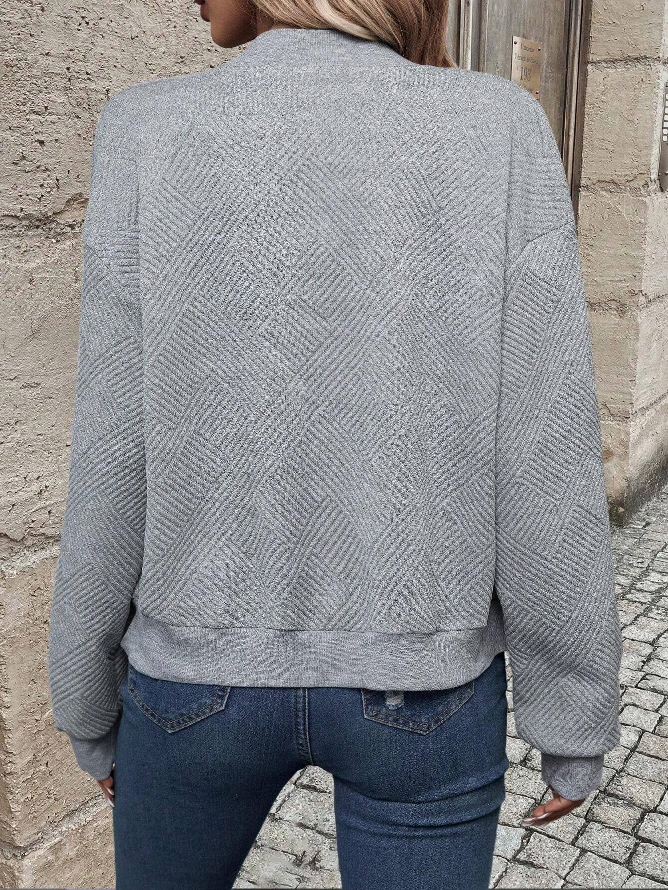 Isolde Diamond-Quilted Zip-Up Bomber Jacket